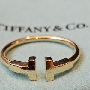 Tiffany T Wire Ring YG size 7